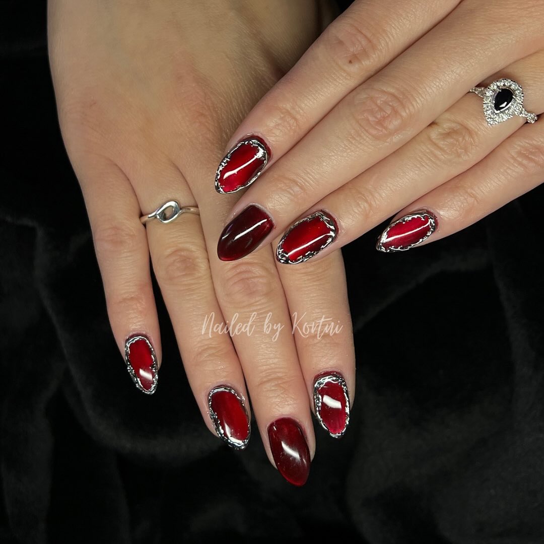 Burgundy Jelly Chrome Border